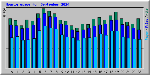 Hourly usage for September 2024